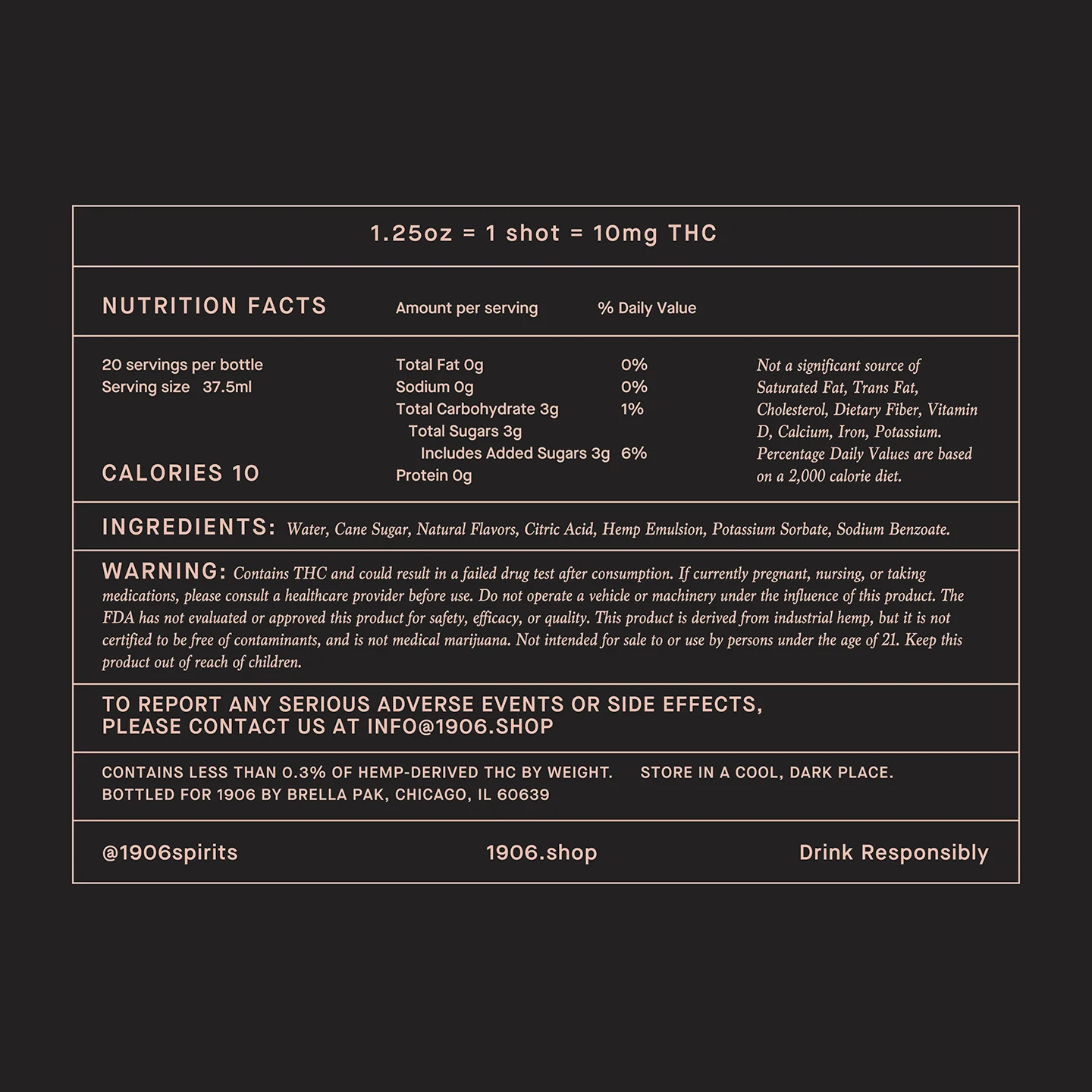 1906 Spirits - 750ml - Image 7